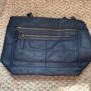 Merona zip top closure shoulder bag